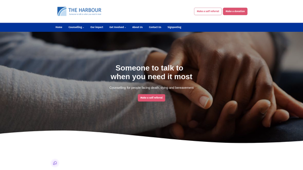 Screenshot of the The Harbour website