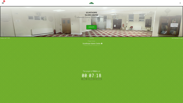 Screenshot of the Pakistan Islamic, Social And Cultural Centre website