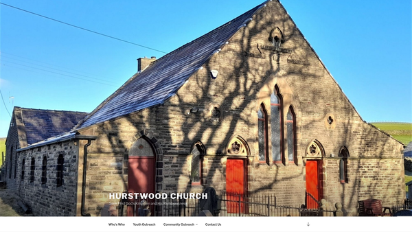 Screenshot of the Hurstwood Christian Church Trust website