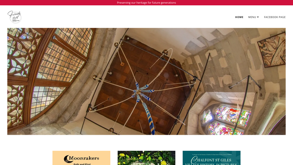 Screenshot of the The Friends Of Chalfont St Giles Parish Church website