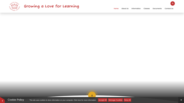 Screenshot of the Kings Cliffe Endowed School Friends Association website
