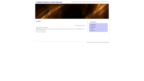 Screenshot of the Global Partners (UK) website