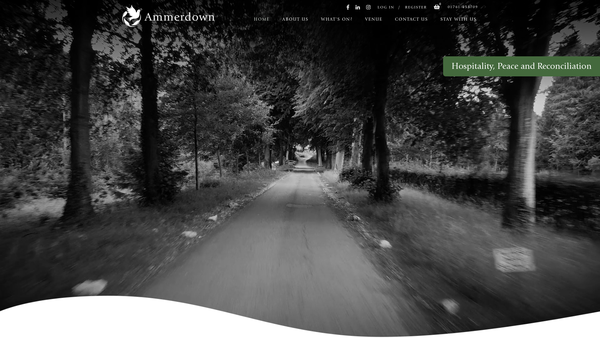 Screenshot of the The Ammerdown Centre Limited website