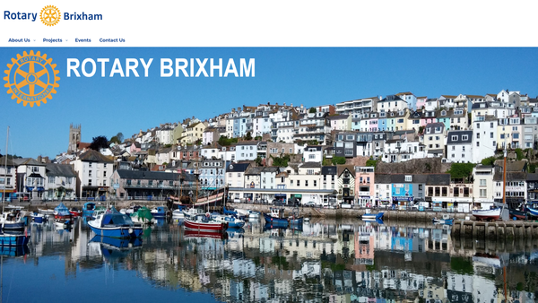 Screenshot of the Rotary Club Of Brixham website
