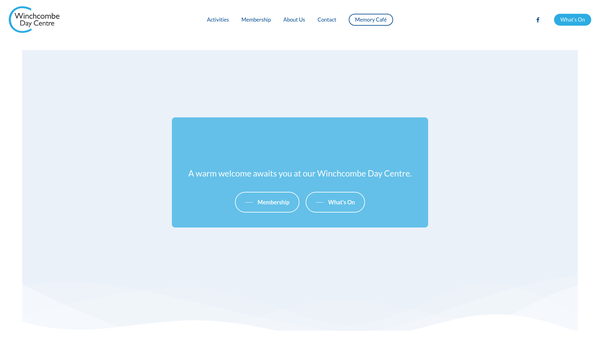 Screenshot of the Winchcombe Day Care Foundation website