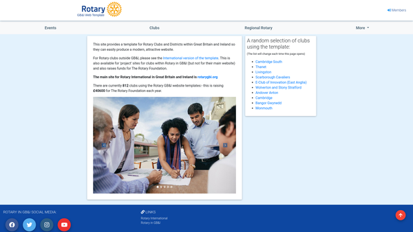 Screenshot of the The Rotary Club Of Midhurst And Petworth Trust Fund website