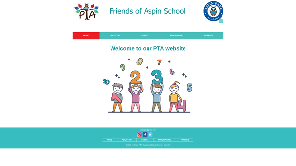 Screenshot of the Friends Of Aspin School website