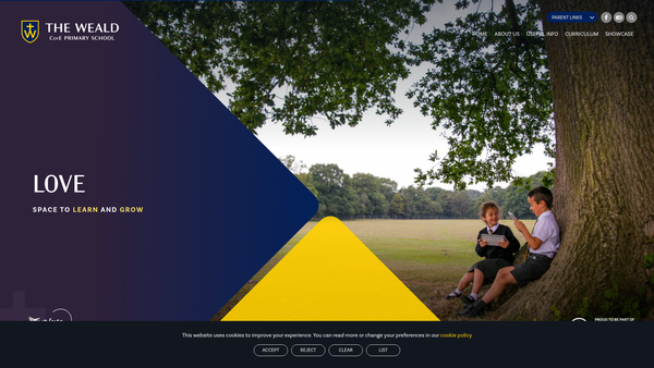 Screenshot of the Friends Of The Weald website