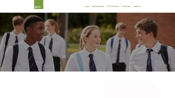 Screenshot of the The School Fees Charitable Trust website