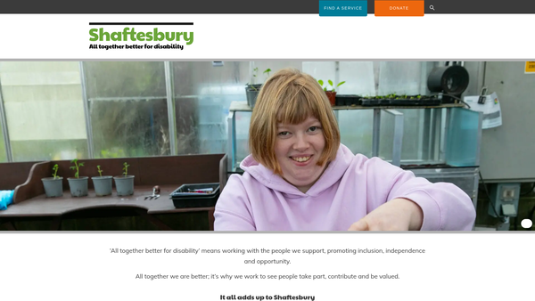Screenshot of the East Holton Charity website