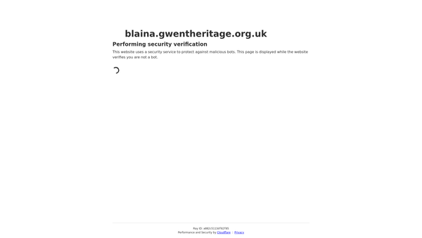 Screenshot of the Blaina Heritage Action Group website