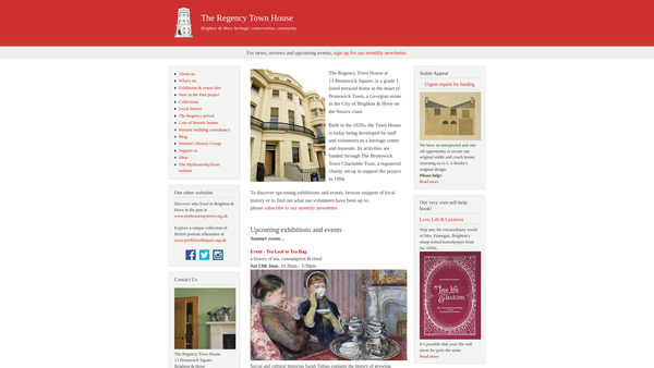 Screenshot of the The Brunswick Town Charitable Trust website