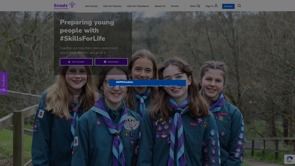 Screenshot of the William Fazackerley Trust website