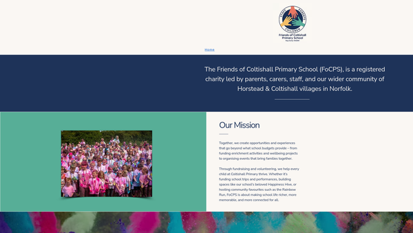 Screenshot of the The Friends Of Compton Primary School website