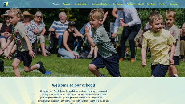 Screenshot of the The Friends Of Alpington V A School website