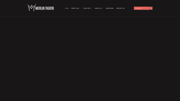Screenshot of the Merlin Theatre Trust Limited website
