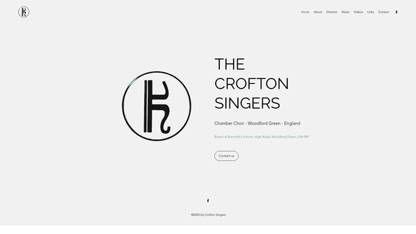 Screenshot of the The Crofton Singers website