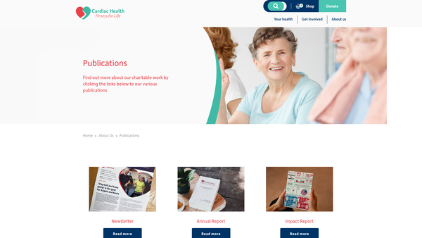 Screenshot of the The Basingstoke And Alton Cardiac Rehabilitation Charity Limited website