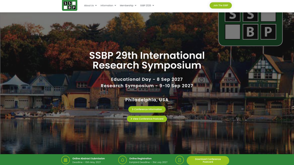 Screenshot of the Society For The Study Of Behavioural Phenotypes website