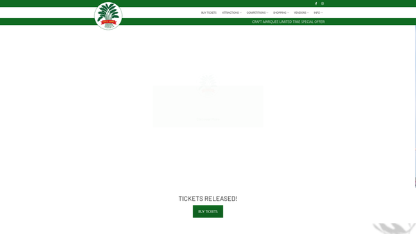 Screenshot of the Orsett Horticultural And Agricultural Society website