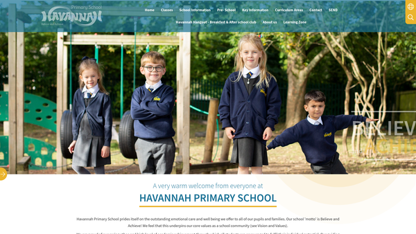 Screenshot of the Havannah PTFA website