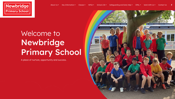 Screenshot of the Newbridge Primary School Association website