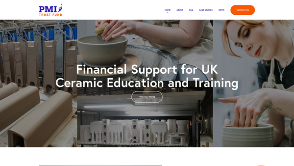 Screenshot of the The Pmi Trustfund website