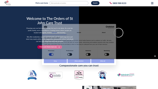 Screenshot of the The Fremantle Trust website