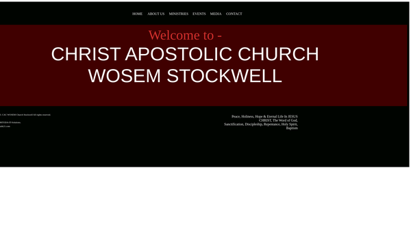 Screenshot of the Christ Apostolic Church World Soul Winning And Evangelistic Ministry website