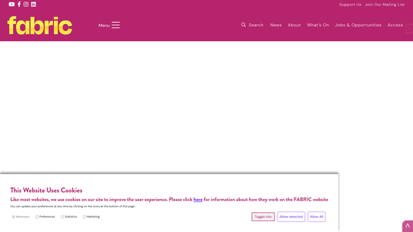 Screenshot of the Dance 4 Limited website