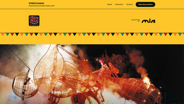 Screenshot of the Multi Cultural Arts website