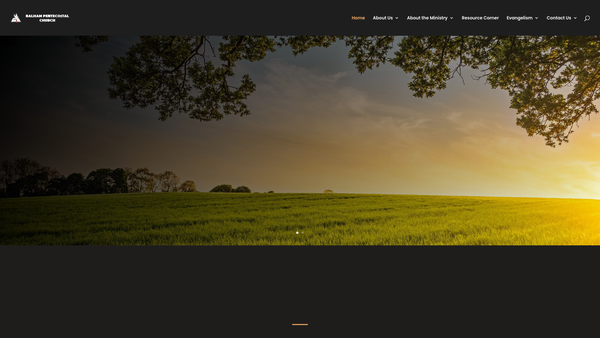 Screenshot of the Balham Pentecostal Church website
