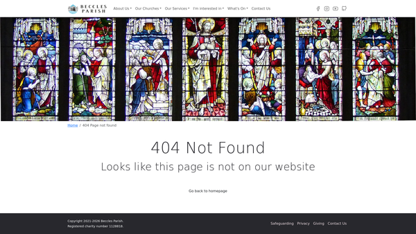 Screenshot of the Friends Of St Michaels Beccles website