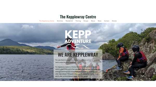 Screenshot of the The Kepplewray Trust website