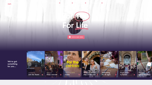 Screenshot of the Hambledon St Peter's Sunday School Fund website