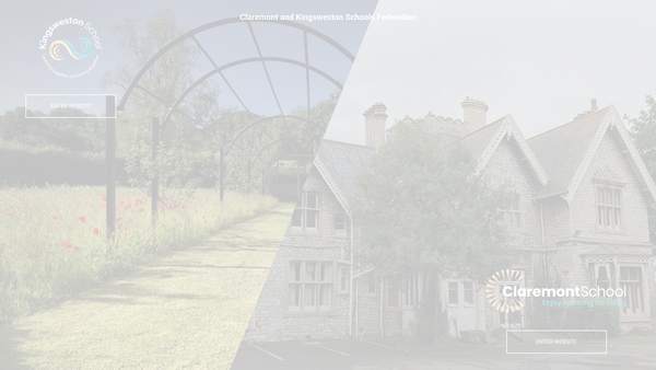 Screenshot of the Friends Of Claremont School website