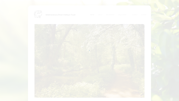 Screenshot of the Malmesbury River Valleys Trust website