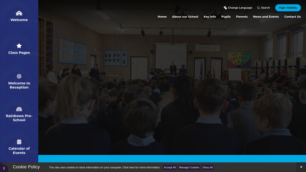 Screenshot of the Friends of Winslow Church of England School website