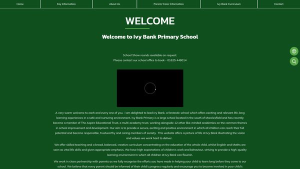 Screenshot of the Friends Of Ivy Bank website