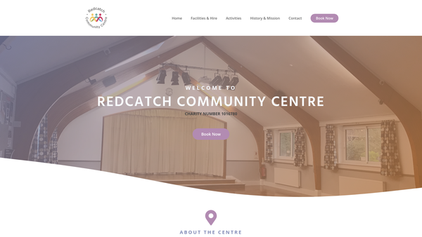 Screenshot of the Redcatch Community Association website
