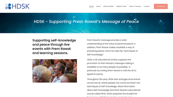 Screenshot of the Hdsk website