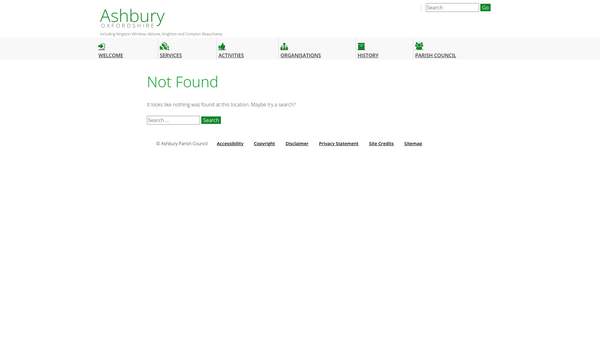 Screenshot of the Bishopstone With Hinton Parva Women's Institute website