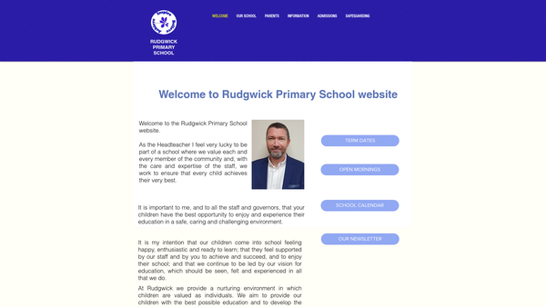 Screenshot of the Rudgwick Primary School Parent Teacher Association website