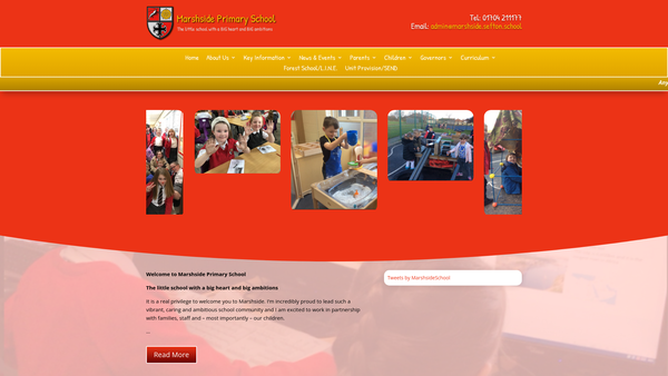 Screenshot of the Friends Of Marshside Primary School website
