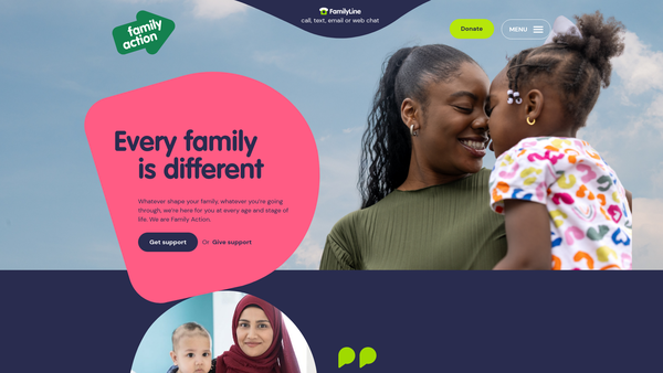 Screenshot of the Friendship Works website