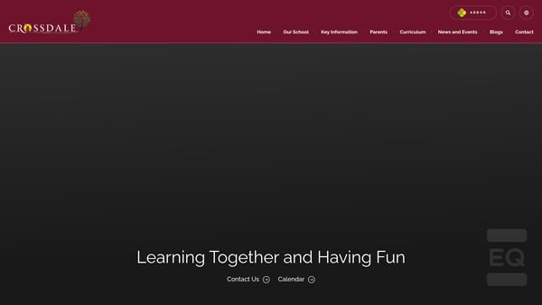 Screenshot of the Friends Of Crossdale website