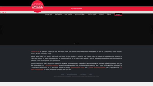 Screenshot of the Andrew Lee Jones Fund Limited website