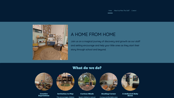 Screenshot of the Holbrook And District Pre-School Playgroup website