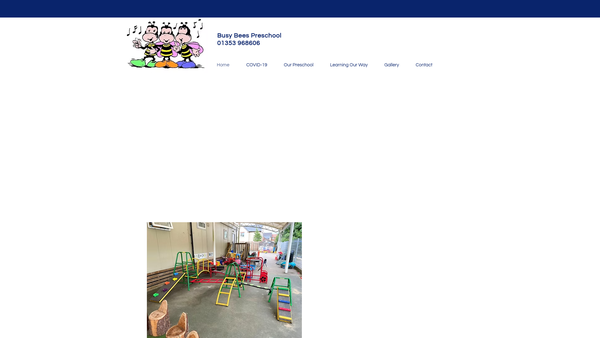 Screenshot of the Busy Bees Playgroup (Littleport) website