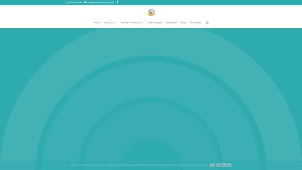 Screenshot of the Birch Hill Pre-School website